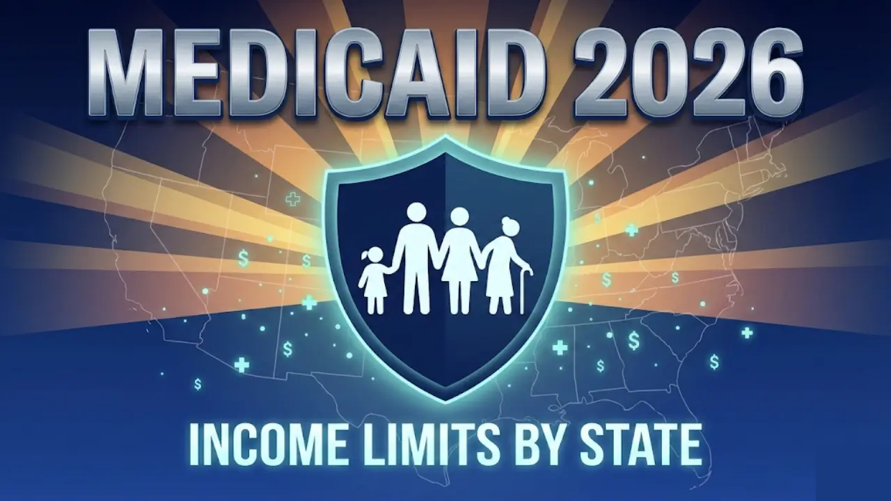 Medicaid income limits 2026 state-by-state guide showing updated FPL and eligibility amounts for families, seniors, and disabled adults