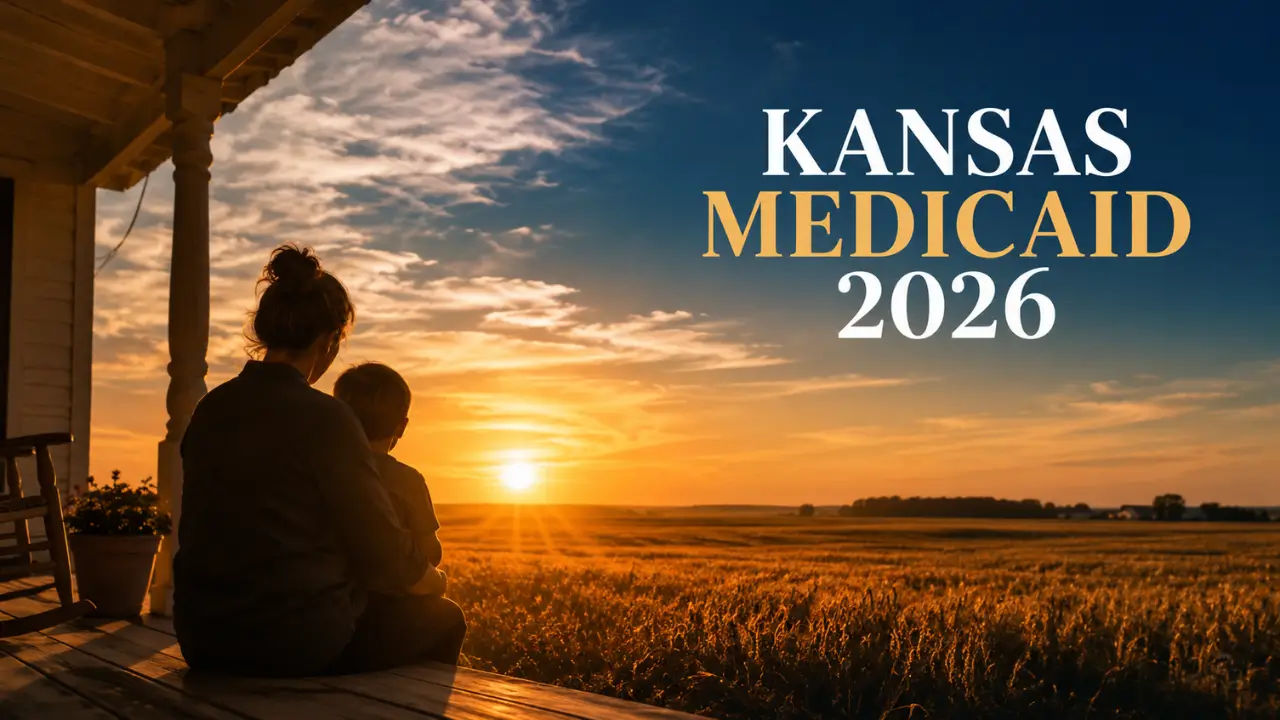 Kansas Medicaid income limits 2026 guide showing KanCare eligibility for families and seniors