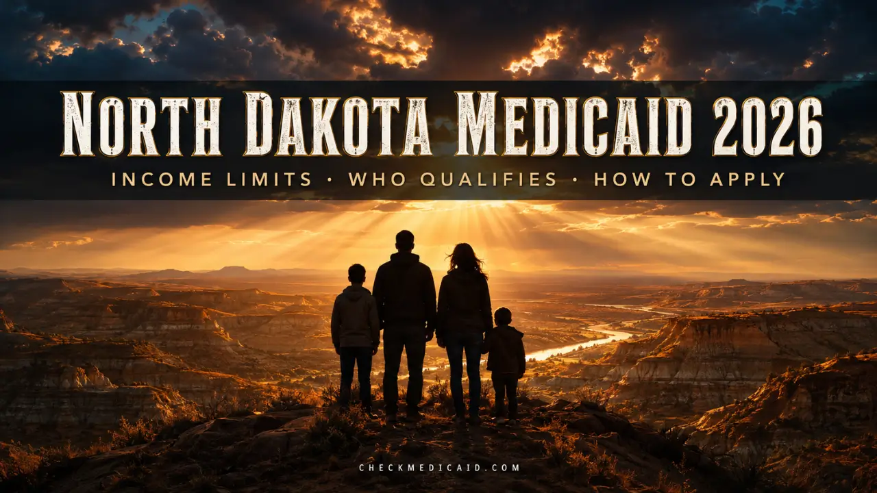 North Dakota Medicaid income limits 2026 — eligibility chart for families, adults, and children