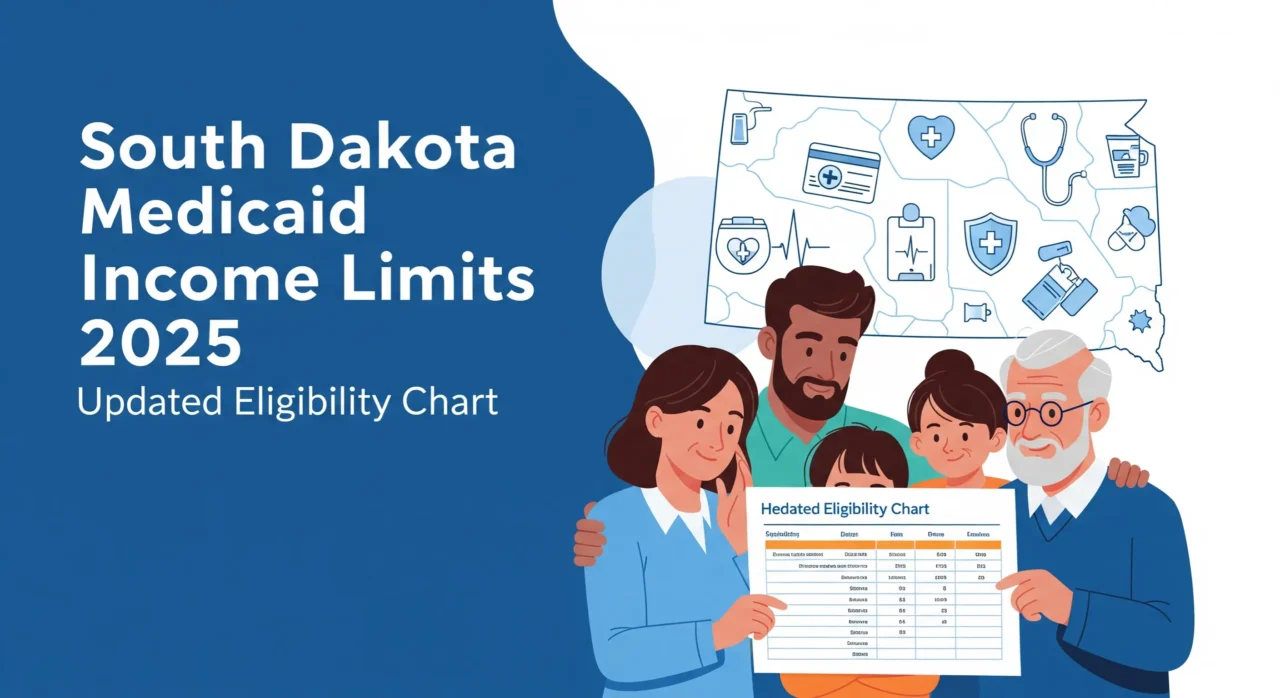 South Dakota Medicaid income limits 2025 eligibility chart for families and adults