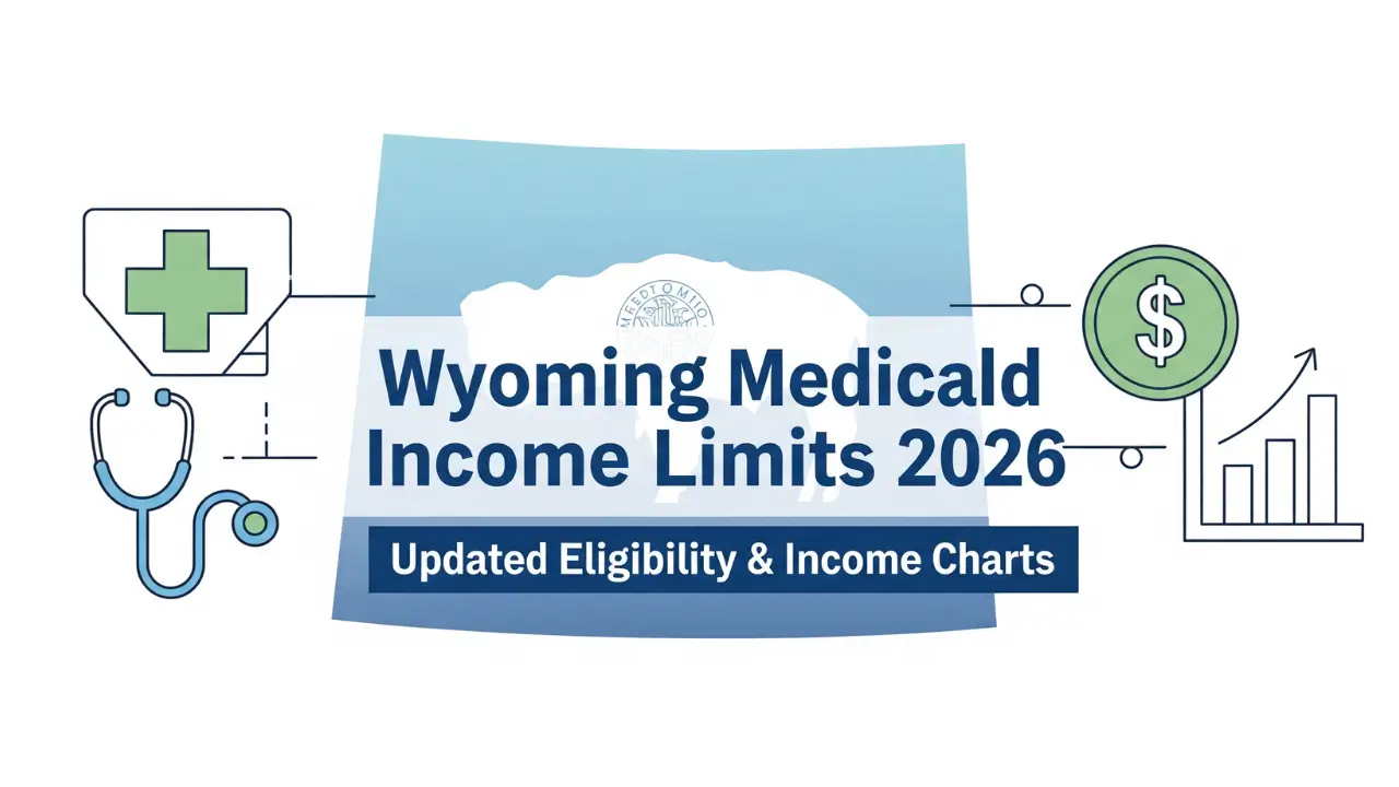 Wyoming Medicaid income limits for 2026 showing eligibility and income charts for individuals and families