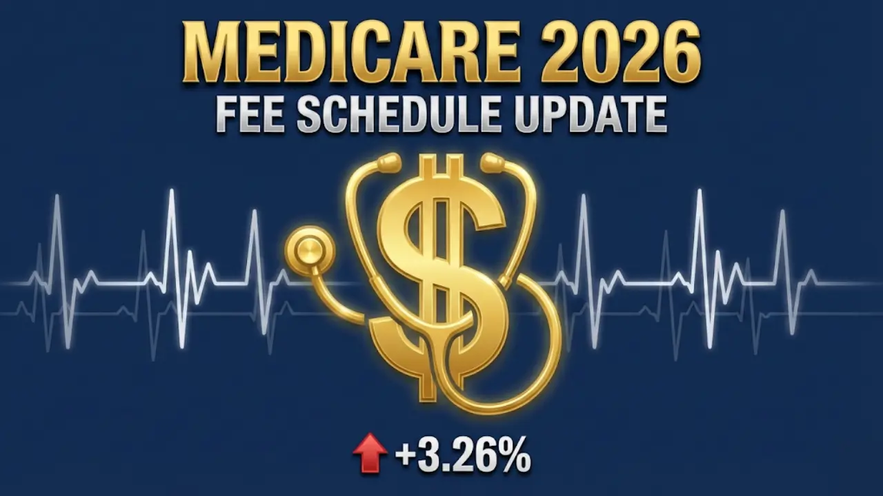 2026 Medicare Physician Fee Schedule conversion factor increase chart and policy update