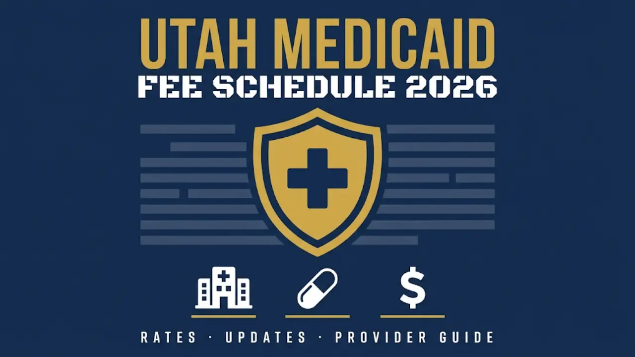 Utah Medicaid fee schedule 2026 — rates, updates, and provider reimbursement guide