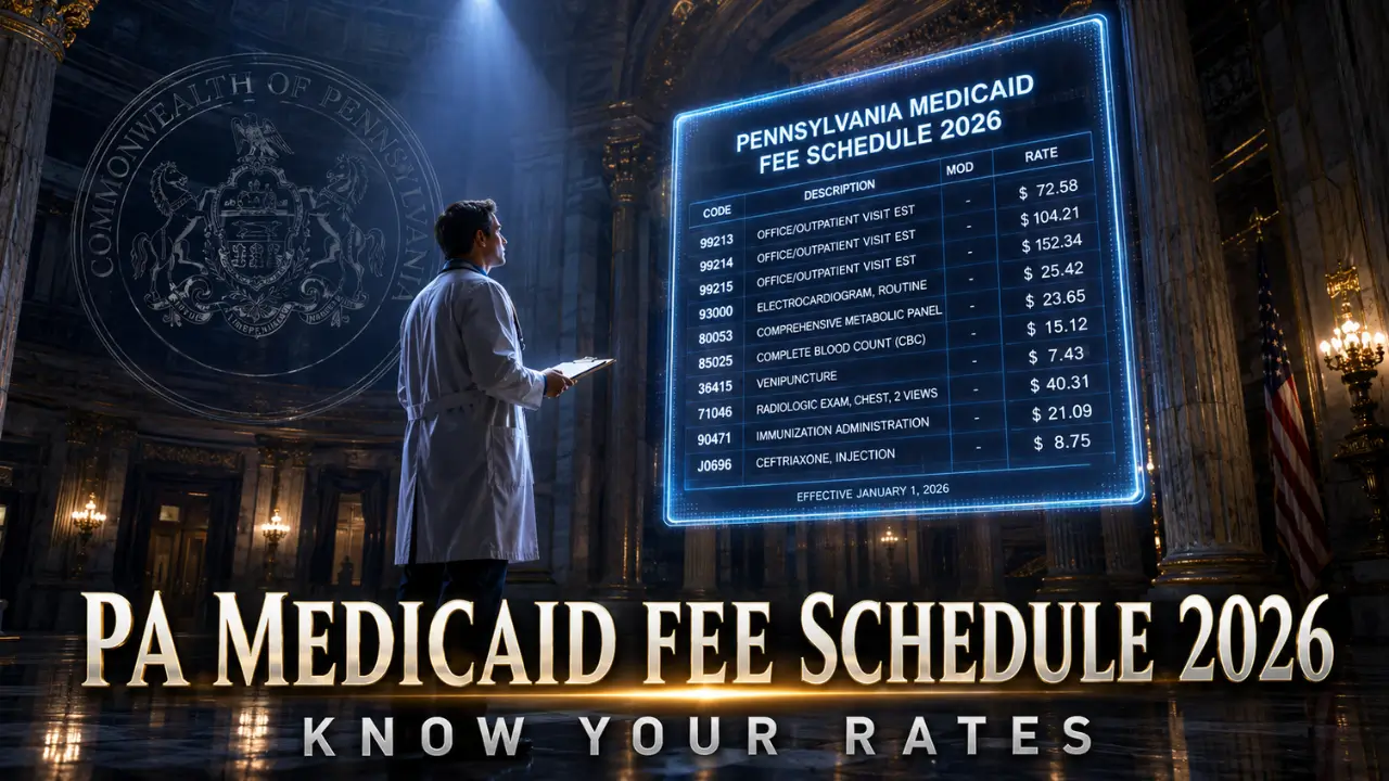 Pennsylvania Medicaid fee schedule 2026 provider rate guide