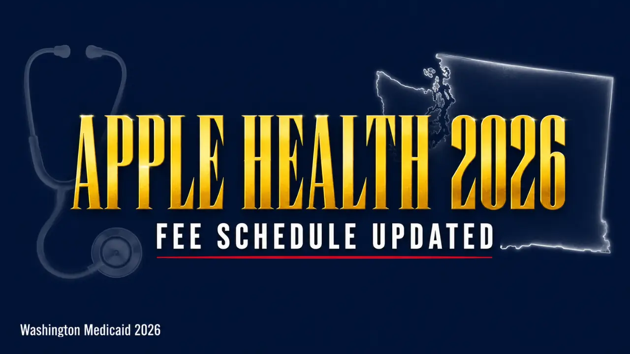 Washington Apple Health Medicaid fee schedule 2026 update — provider rates and billing guide