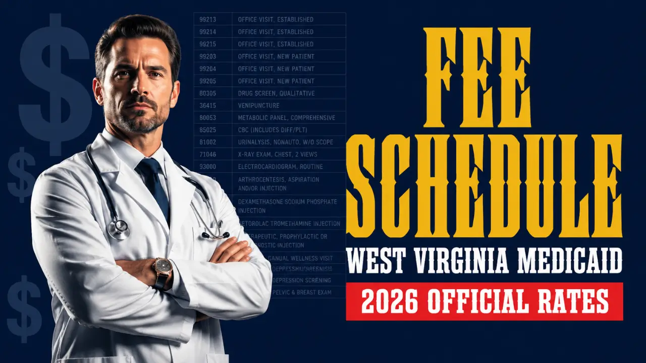 West Virginia Medicaid Fee Schedule 2026 — official reimbursement rates guide for providers