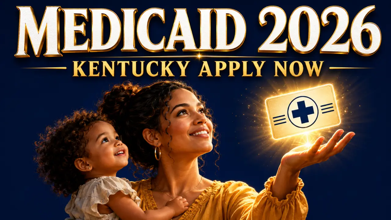 Kentucky family holding Medicaid card after applying for Medicaid coverage in 2026