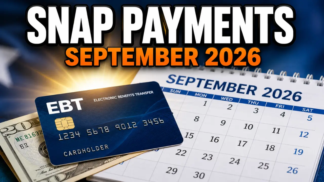 SNAP payment schedule September 2026 EBT card and calendar